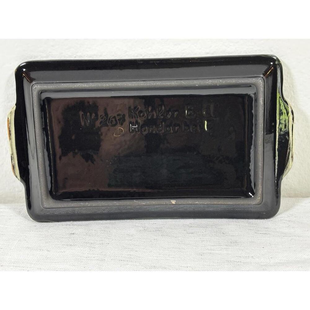 Vintage Kohler Bock Handarbeit No 267 West Germany Butter Dish Folk Art - Picture 8 of 9